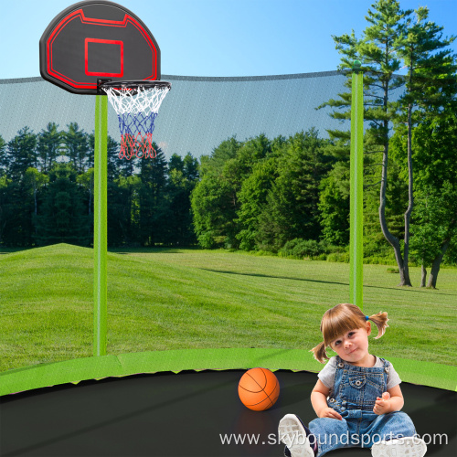 12ft trampoline with safety spring pad and net